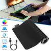 Large LED Gaming Mouse Pad RGB Computer Keyboard Mouse Mat w/ 10 Light Modes Non-Slip Rubber Base for Game Office