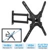 Fixed TV Wall Mount Bracket for 14-60in LED/LCD/PLASMA Flat TV VESA 400x400mm -8°~+5° Tilt ±90° Swivel
