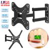 Fixed TV Wall Mount Bracket for 14-60in LED/LCD/PLASMA Flat TV VESA 400x400mm -8°~+5° Tilt ±90° Swivel