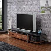 Elling Walnut & Black Finish TV Stand