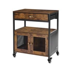 VEVOR Coffee Bar Cabinet, 24" Farmhouse Coffee Bar Cabinet with Storage