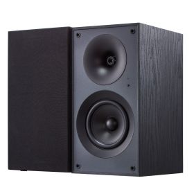 VEVOR Powered Bookshelf Speakers, 25W x 2, Active Studio Monitor Speaker with 5.25 Inch Woofer, Bluetooth/RCA/Coaxial/Optical/USB/Subwoofer Connection