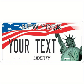 CIFbuy Custom Texas Bold Star License Plate Metal Decor Sign Personalized Text Patriotic Design 12x6 Inches for Decoration Only (TikTok