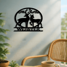 CIFbuy Gothic Deer Skull Wall Art Modern iron Animal Sculpture Waterproof Rustproof Home Decor Halloween Gift (TikTok, temu pick-up service)