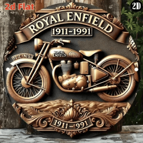 CIFbuy Vintage Metal Round Sign Classic Motorcycle Tinplate Painting Wall Decor (TikTok, temu pick-up service)