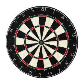 Dartboard with 6 Darts & Scoring Kit, Self-Healing Sisal Fibers Dartboard with Staple-Free Bullseye & Rotating Number Ring