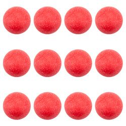 Pack of 12 Red Textured Foosballs