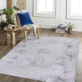 5x8 Area Rug, Washable Rug, Low-Pile, Non-Slip, Non-Shedding, Foldable, Kid & Pet Friendly - Area Rugs for living room, bedroom, kitchen