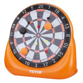 Inflatable Soccer Dart Board over 6 ft with 4 Kick Balls 12 Tennis Pump