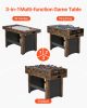 VEVOR 3-in-1 Combo Game Table Set, 54" Air Hockey Table, Multi Combination Table with Air Hockey, Ping Pong, Foosball, Pushers & Pucks