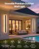 VEVOR Outdoor Wall Lights, 2 Pack, 59.1 Inch Long Strip Modern Exterior Wall Sconce Light Fixtures, 2700K-6000K, IP65 Waterproof Anti-Rust