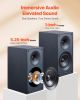 VEVOR Powered Bookshelf Speakers, 25W x 2, Active Studio Monitor Speaker with 5.25 Inch Woofer, Bluetooth/RCA/Coaxial/Optical/USB/Subwoofer Connection