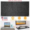 Extended Gaming Mouse Pad Soft Felts Table Mouse Pads Non-Slip & Dust-Proof Desk Pad Anti-Scratch Desk Pad Keyboard Mat (24.8 x 13 x 0.2in) for Work &