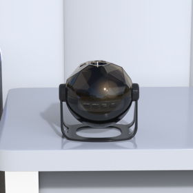 Galaxy Starry Sky Projection Lamp, Indoor Atmosphere Lighting Decoration (Color: Black)