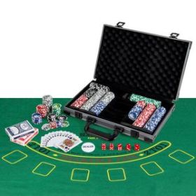 Texas Holdem Poker Chip Set for Use Family Recreations (Pieces: 400)