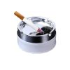 Rotating Sealed Desktop Ashtray with Lid for Household