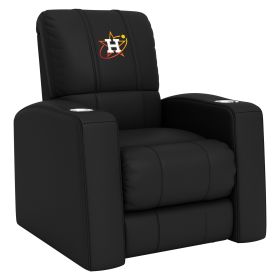 Relax Home Theater Recliner with Houston Astros City Connect Primary Logo (Material: Top Grain Leather *Custom Order 8 Week Lead time No Returns*)