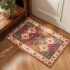 Washable Runner Rug 2x6, Moroccan Faux Wool Runner Rug Non Slip for Hallways Kitchen Entryway Laundry Room Bedroom Bathroom, Low Pile