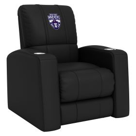 Relax Home Theater Recliner with New York Mavericks Primary Logo (Material: Commercial Grade Synthetic Leather)