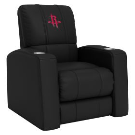 Relax Home Theater Recliner with Houston Rockets Logo (Material: Top Grain Leather *Custom Order 8 Week Lead time No Returns*)