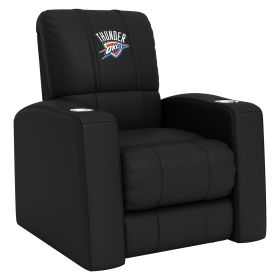 Relax Home Theater Recliner with Oklahoma City Thunder Logo (Material: Commercial Grade Synthetic Leather)