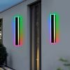 2 Packs Long Outdoor RGB LED Wall Lights