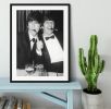 Ringo Starr and George Harrison smoking cigars Framed Print