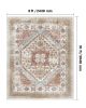 VEVOR Area Rug, 8 x 10 ft Large Washable Rug, Non-Slip and Tear-Resistant Soft Carpet, Pet & Child Friendly Vintage Area Rugs, Indoor Mat for Bedroom