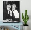 Ringo Starr and George Harrison smoking cigars Framed Print