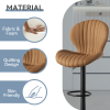 The dining chair is made of comfortable and soft material