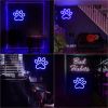 1Pc Dog Paw Print Neon Sign,LED Paw Print Neon Signs for Wall Decoration, USB Powered Dog Neon Lights with Dimmer Switch for Children's Bedroom