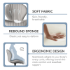 The dining chair is made of comfortable and soft material