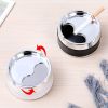 Rotating Sealed Desktop Ashtray with Lid for Household