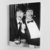 Ringo Starr and George Harrison smoking cigars Canvas Print or Poster